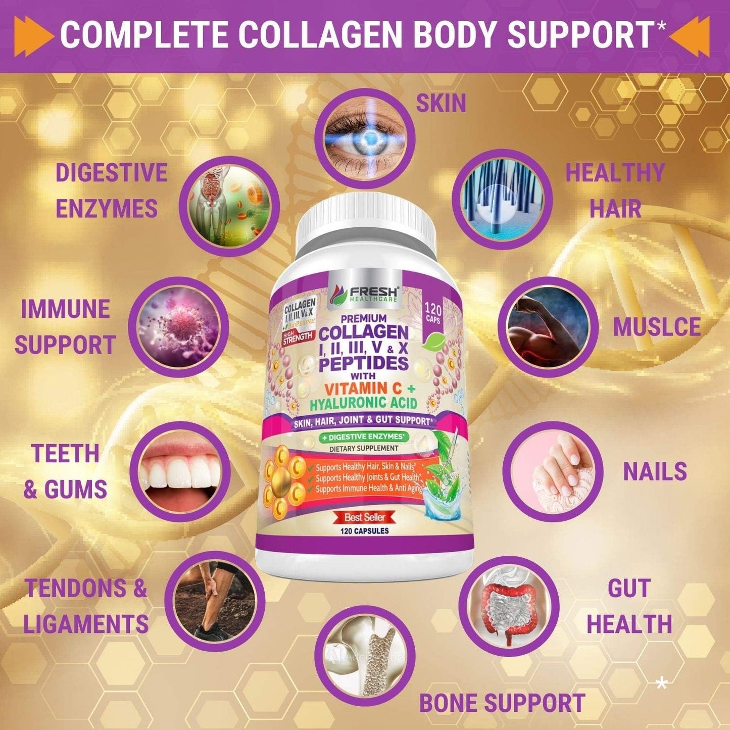 Elderberry Immune Support and Multi Collagen Peptides Bundle for Optimizing Health