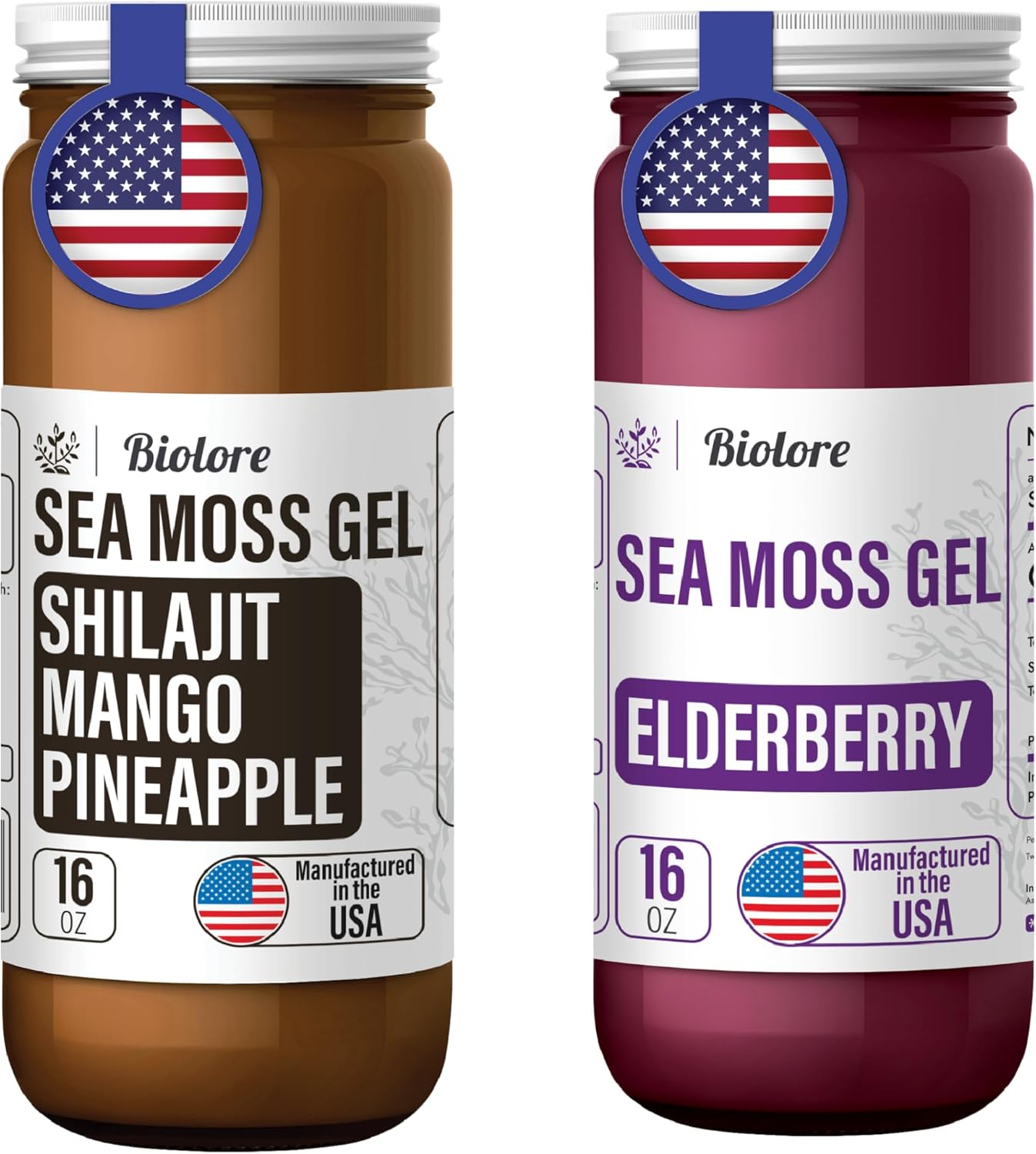 Elderberry-Infused Biolore Sea Moss Gel with Shilajit