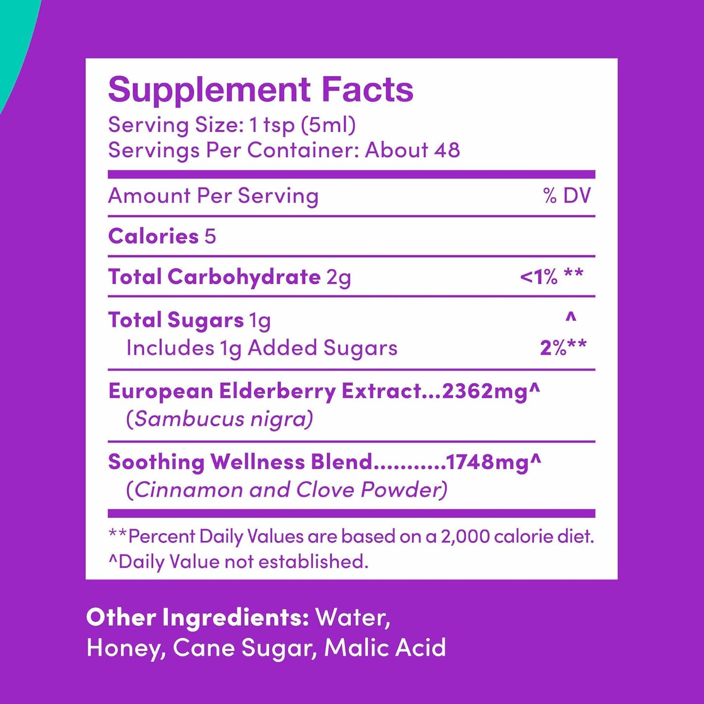 Elderberry Syrup for Immune System Support - Sambucus Supplement for Kids and Adults - Gluten Free - 8 Fl oz