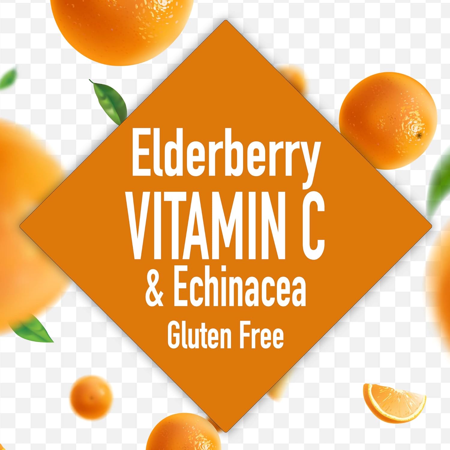 Elderberry, Vitamin C, and Echinacea Capsules - 60 Count for Immune Support