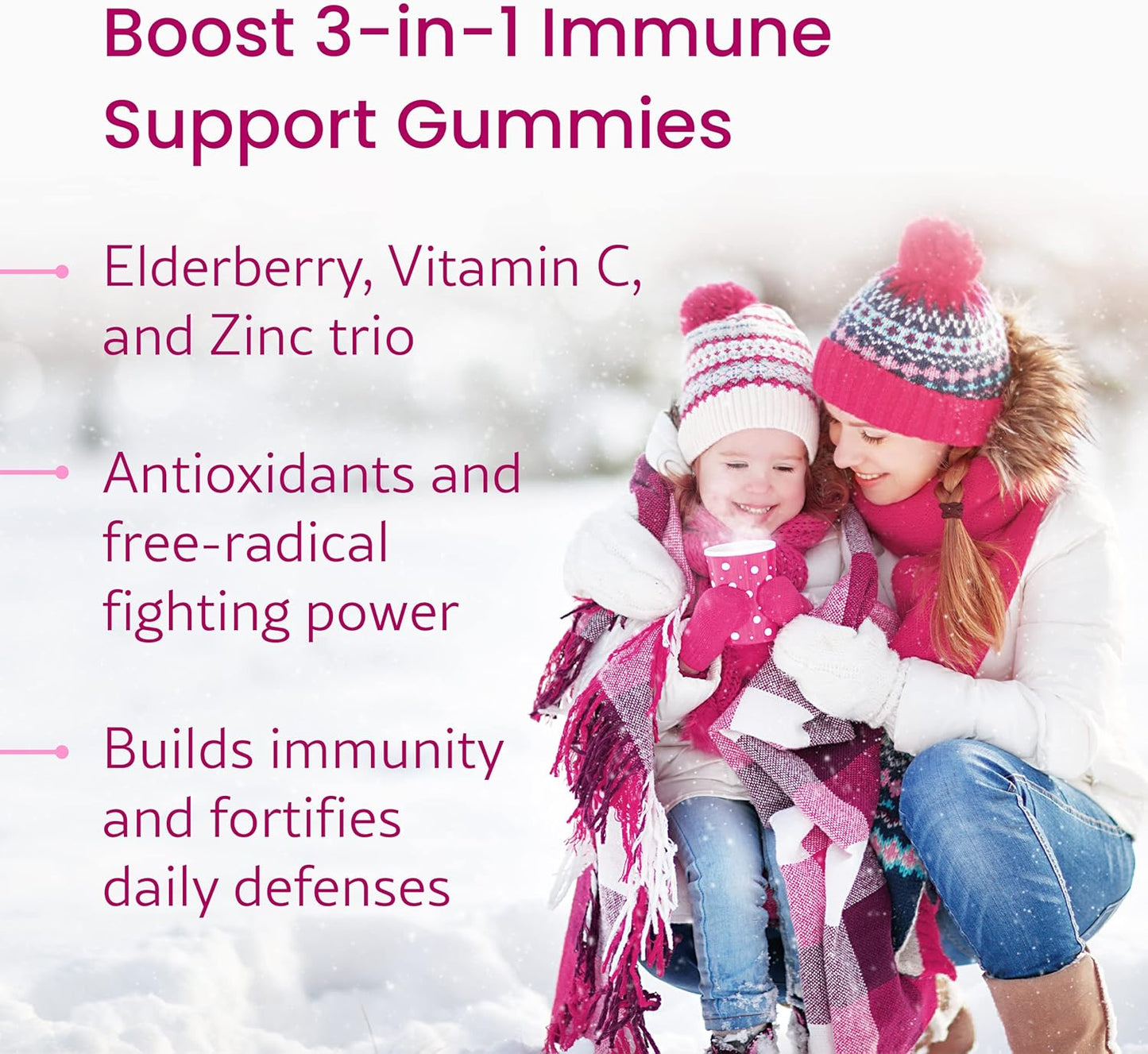 Elderberry, Zinc, Beet Root, and ACV Gummies Bundle - 60 Ct Each for Immune Support