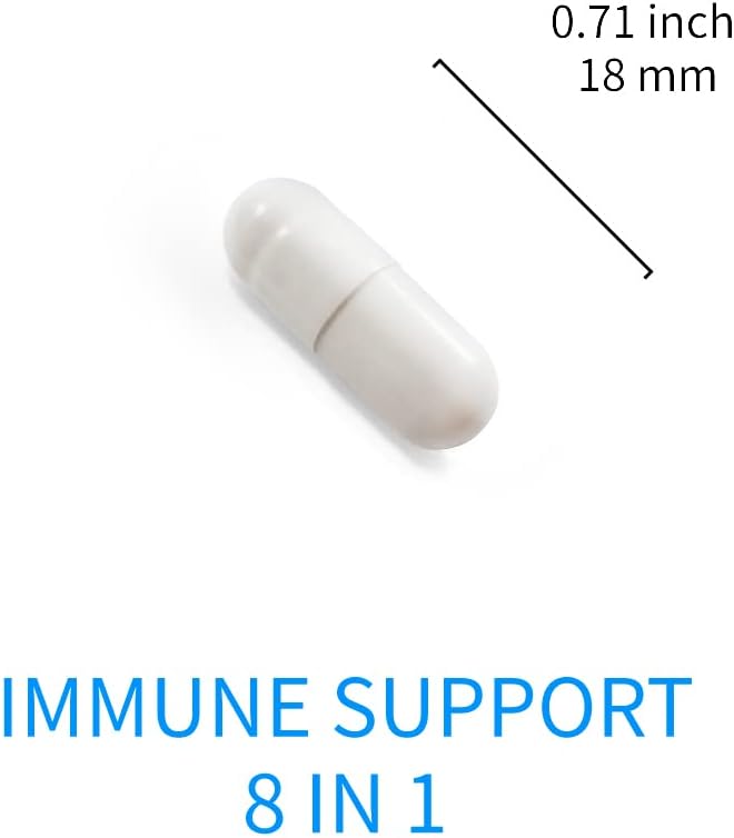 Elderberry Zinc Vitamin C D Selenium Echinacea Andrographis Siberian Ginseng Immune Support Supplement