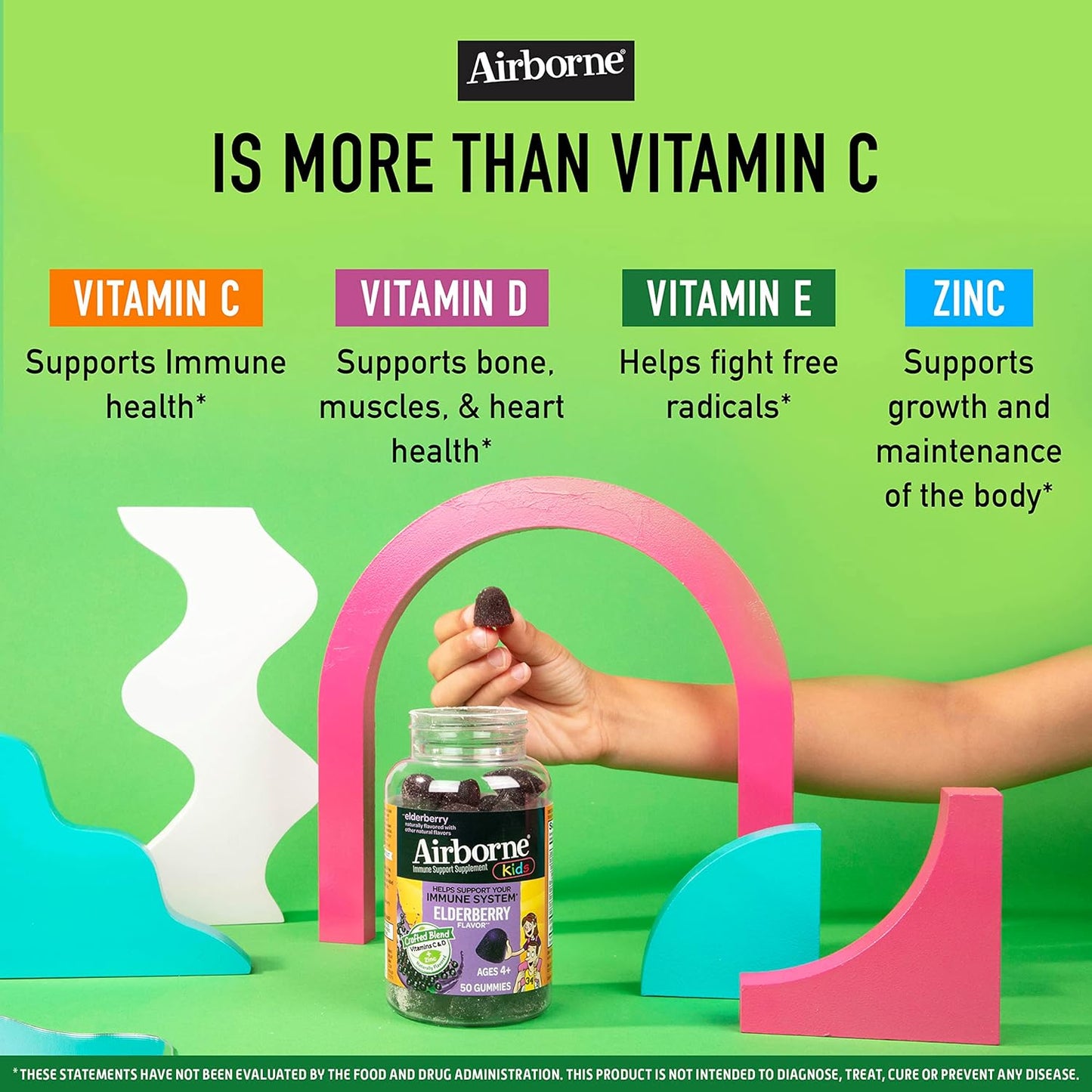 Elderberry + Zinc & Vitamin C Gummies for Kids - Immune Support with Antioxidants - 50 Gummies - Elderberry Flavor - BoostGo Australia
