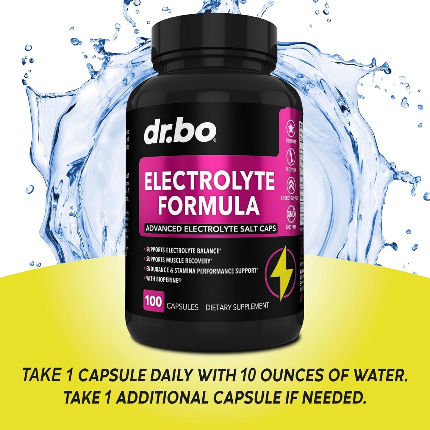 Electrolyte Pills with Zinc - Potassium, Magnesium, Sodium, Chloride, Calcium Salts - 50mg Zinc Supplement Tablets