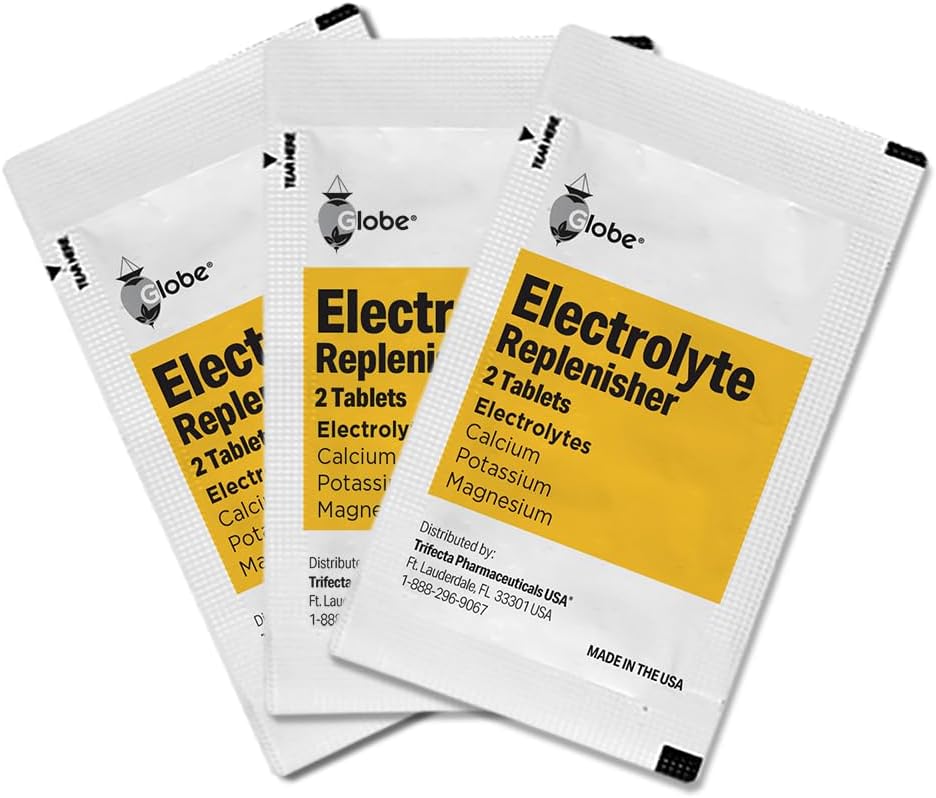 Electrolyte Replacement Tablets for Athletes, Hiking, and Sports - 500 Tablets for Rapid Hydration and Exercise Recovery - Travel Packets with Key Nutrients