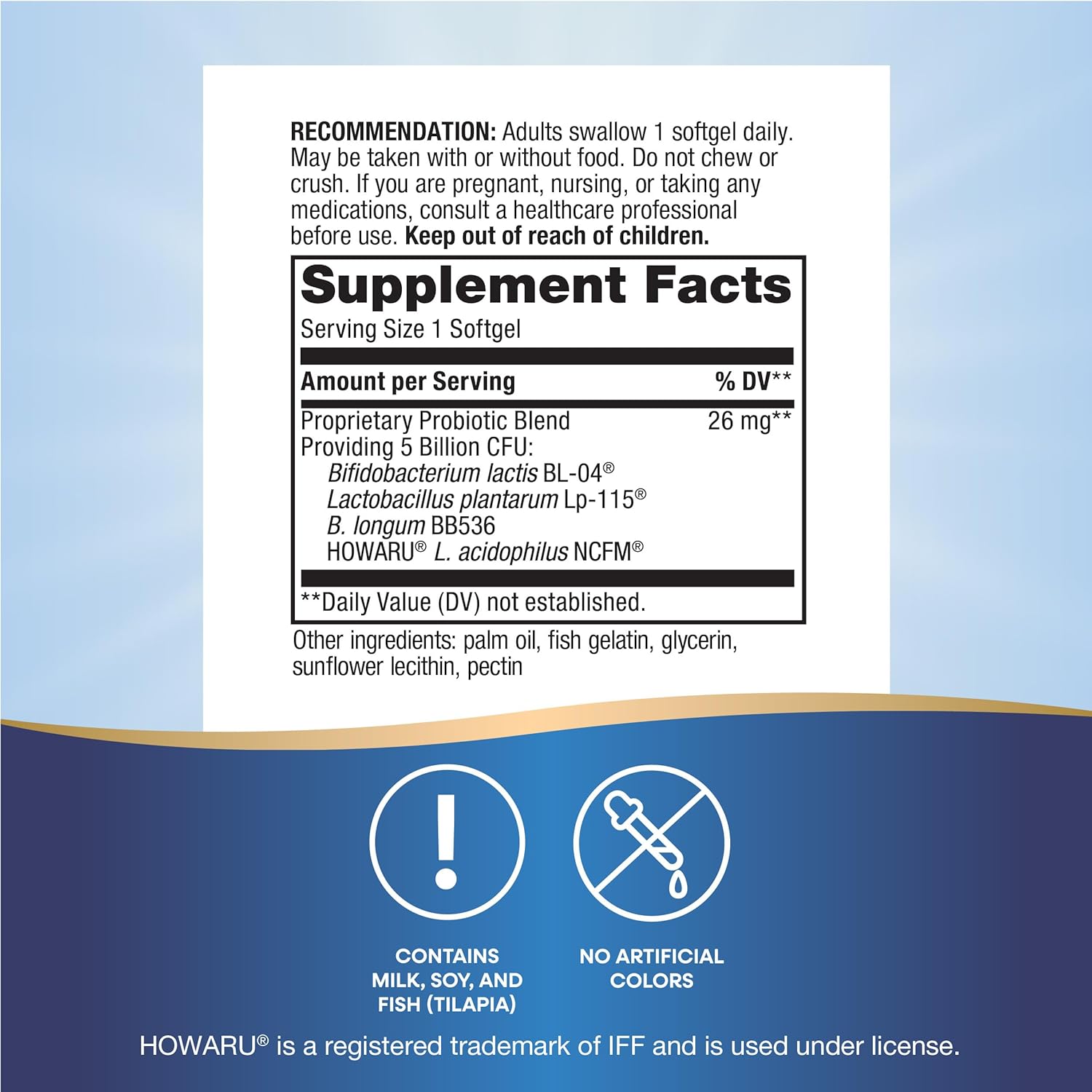 Elite Extra Strength Probiotic Pearls for Men and Women - Supports Digestive, Immune, Colon Health - 5 Billion Live Cultures - No Refrigeration Needed - 30 Softgels