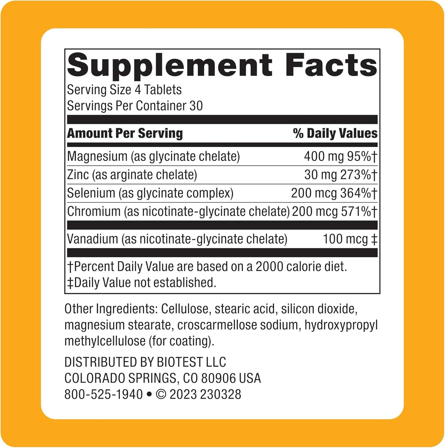 ElitePro Minerals: Immunity, Recovery & Metabolic Support - Magnesium Glycinate & Zinc Arginate - 30-Day Supply, 120 Tablets