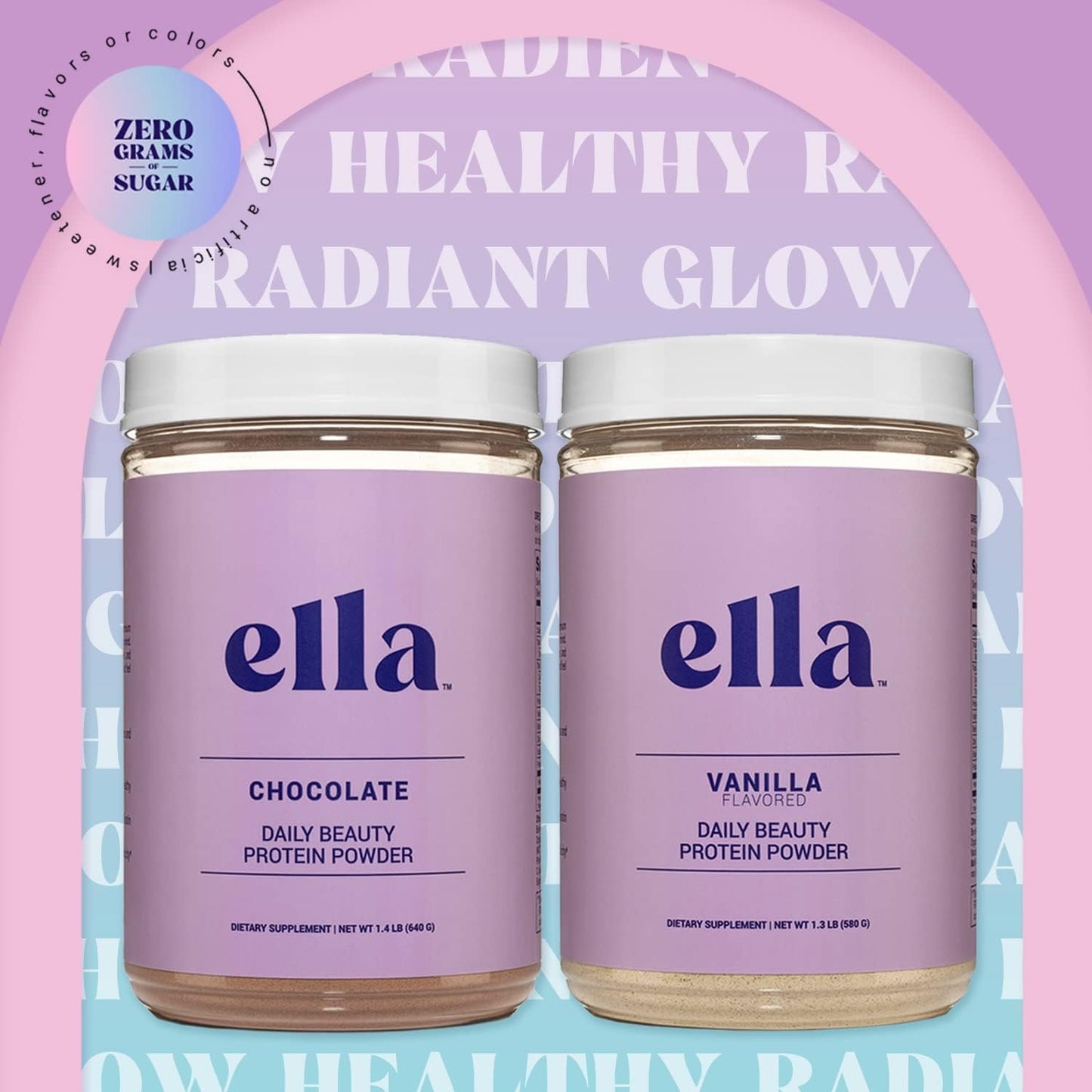 Ella Chocolate Collagen Protein Powder for Women - Grass-Fed Peptides, Non-GMO, Gluten-Free Beauty Supplement