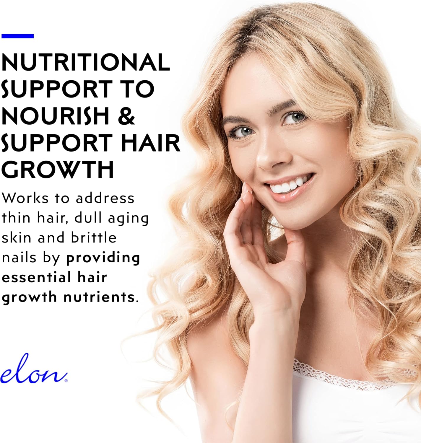 Elon Biotin Gummies 5000mcg for Hair, Skin, Nails - 60 Count Cherry Flavored Gummies - Vitamin A, Folic Acid, Vitamin E - 30 Day Supply