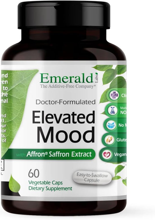 Emerald Labs Stress Management Supplement with Sensoril Ashwagandha & Affron Saffron - 60 Vegetarian Capsules