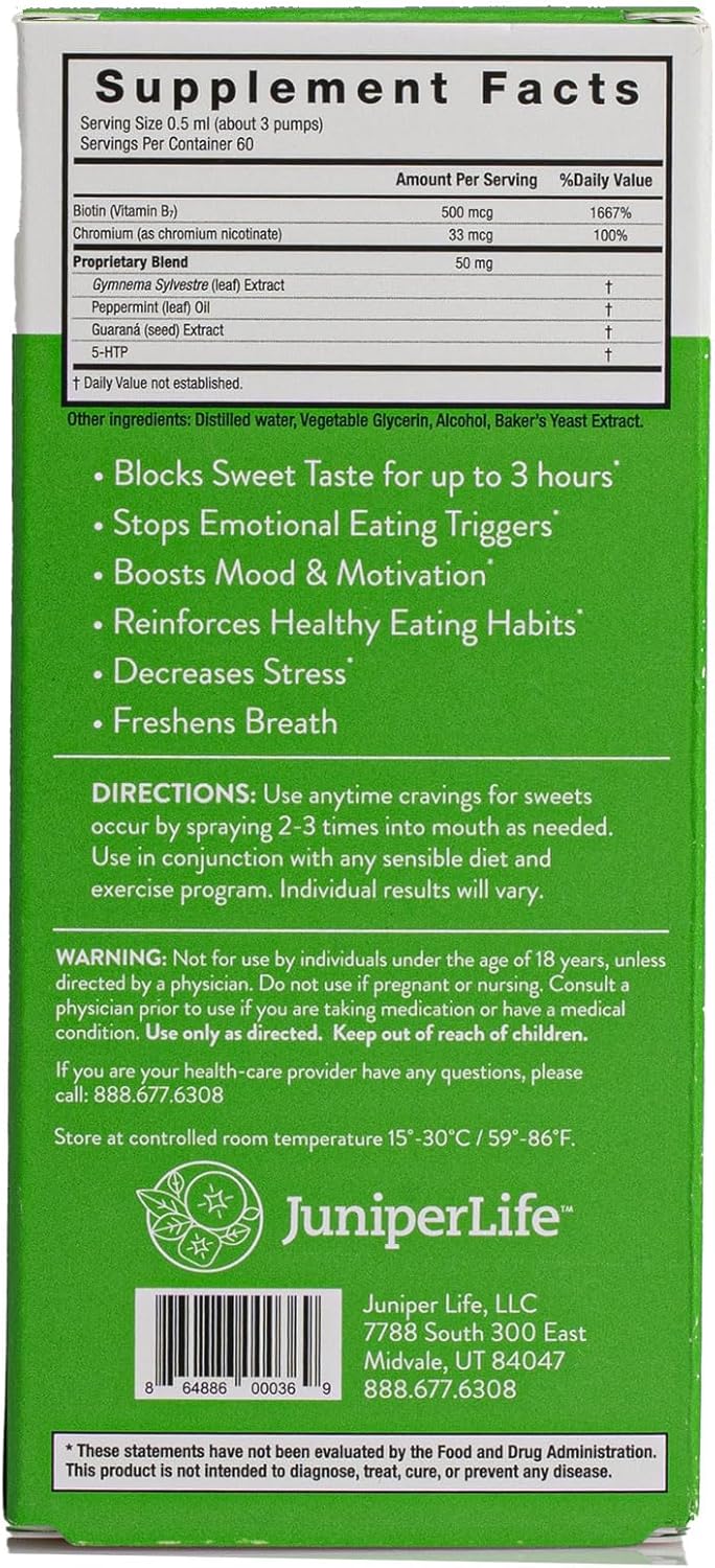 Empower Sugar Craving Suppressant - 2 Pack with Gymnema Sylvestre, 5HTP, Biotin, and Chromium Picolinate - Supports Keto Diet
