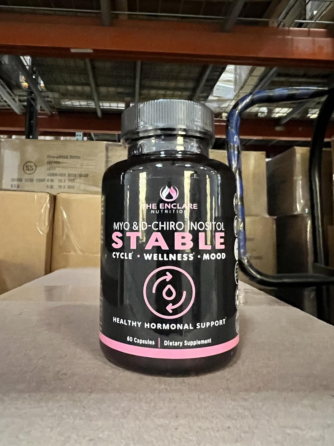 Enclure Nutrition Myo-inositol & D-chiro Inositol Capsules - 40:1 Ratio for Hormone Balance, PCOS Support, Ovarian Health - Fertility Supplements for Women