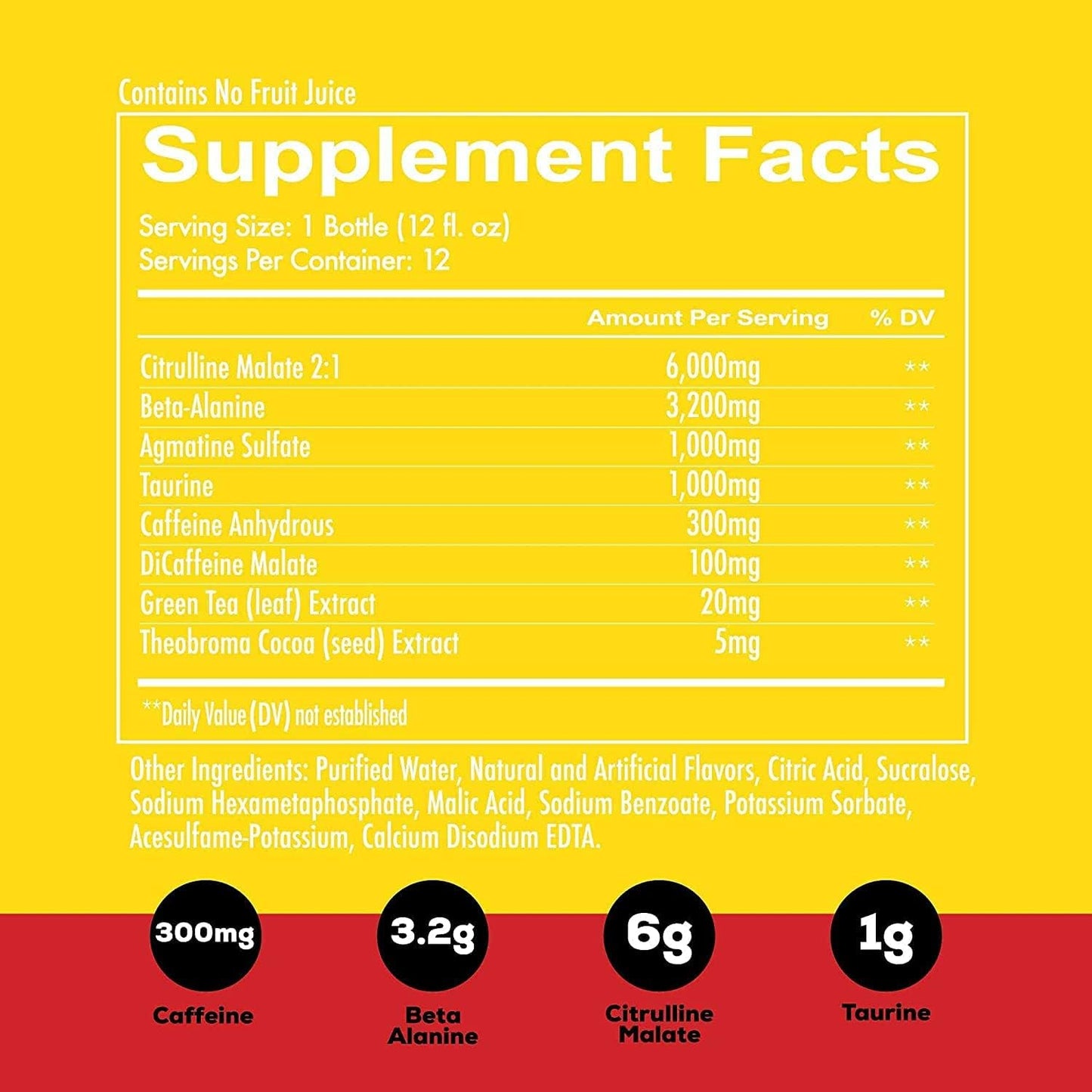 Endurance-Boosting REDCON1 Total War Ready to Drink Pre Workout - Keto-Friendly RTD Amino Acid & Citrulline Malate Formula for Men & Women - Tiger's Blood Flavor, 12 Servings