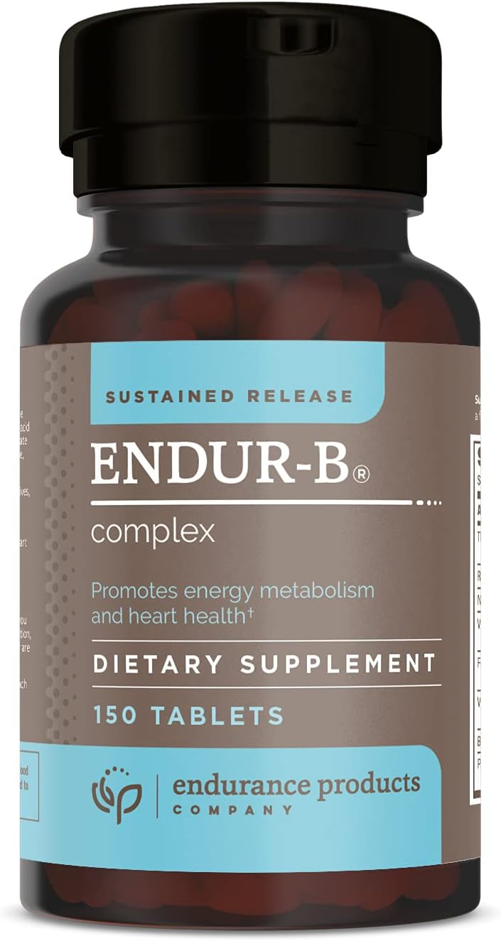Endurance Products Endur-B Complex - Sustained Release Vitamin B Supplement 150 Tablets - B1, B2, B3, B6, B12, Folic Acid, Biotin