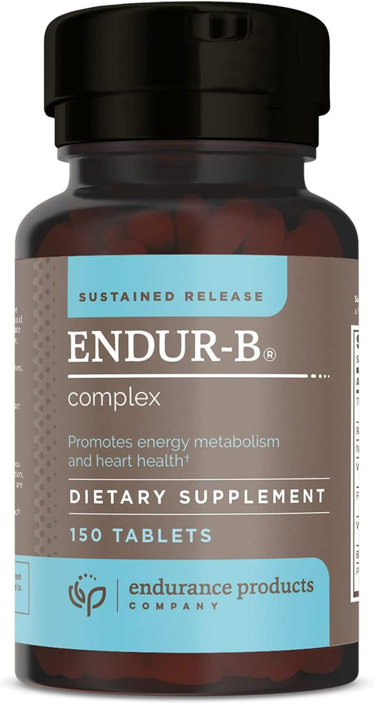 Endurance Products Endur-B Complex - Sustained Release Vitamin B Supplement 150 Tablets - B1, B2, B3, B6, B12, Folic Acid, Biotin