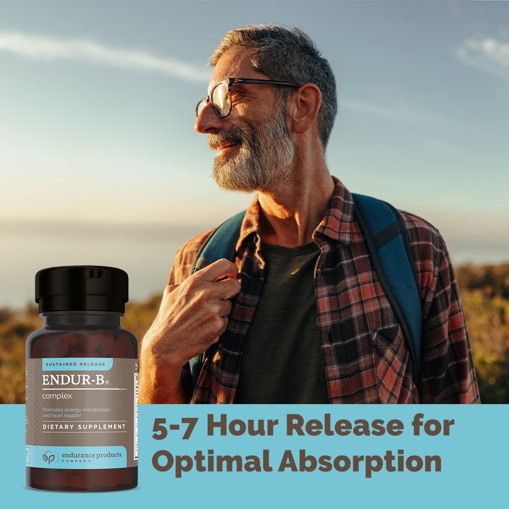 Endurance Products Endur-B Complex - Sustained Release Vitamin B Supplement 150 Tablets - B1, B2, B3, B6, B12, Folic Acid, Biotin