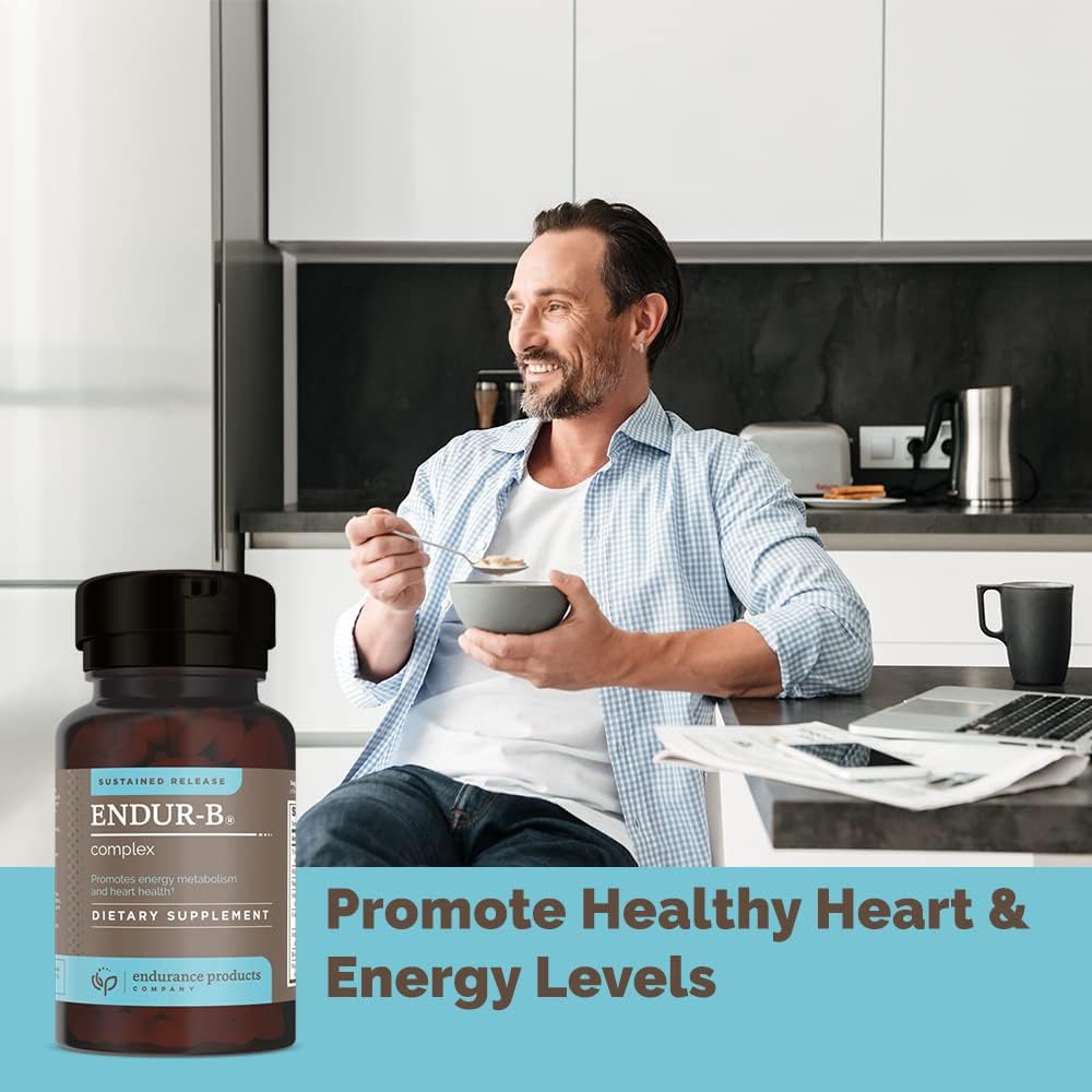 Endurance Products Endur-B Complex Sustained Release Vitamins 300 Tablets - B1 B2 B3 B6 B12 Folic Acid & Biotin - BoostGo Australia