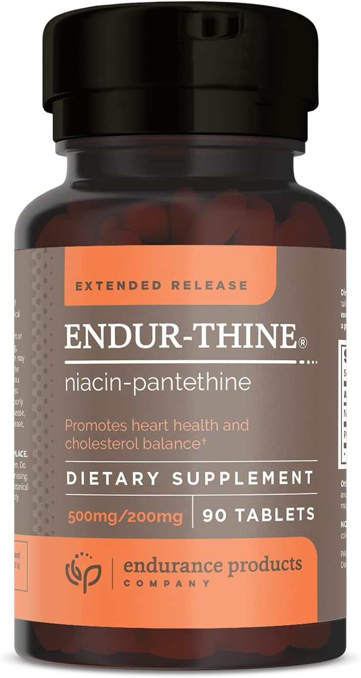 Endurance Products Endur-Thine: Extended Release Niacin + Pantethine for Cardiovascular Support - 90 Tablets - BoostGo Australia