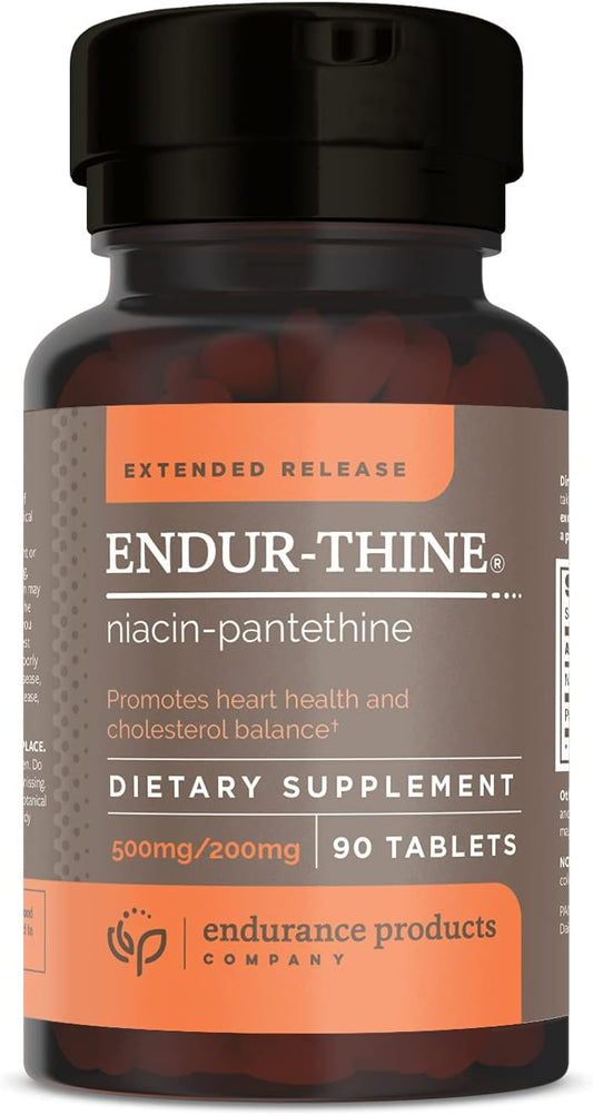 Endurance Products Endur-Thine: Extended Release Niacin + Pantethine for Cardiovascular Support - 90 Tablets - BoostGo Australia