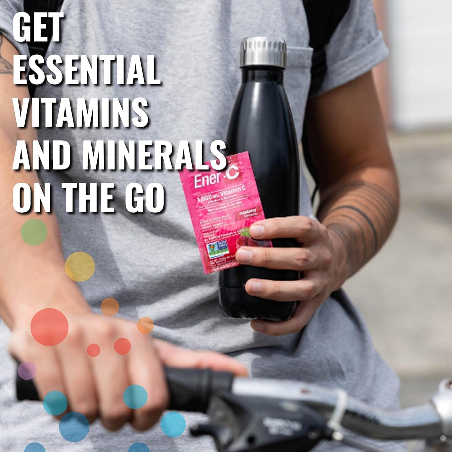 Ener-C Ener-Life Raspberry Multivitamin Drink Mix 30 Count - Convenient and Delicious Way to Boost Energy and Immunity