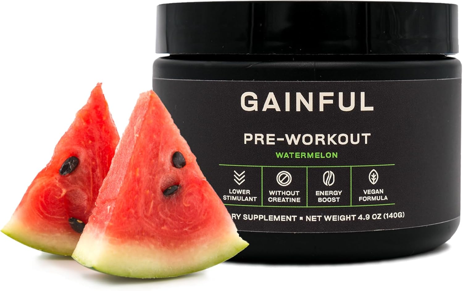 Energizing Watermelon Pre Workout Powder with Caffeine, BCAA's, and Amino Acids for Energy and Muscle Support - 14 Servings