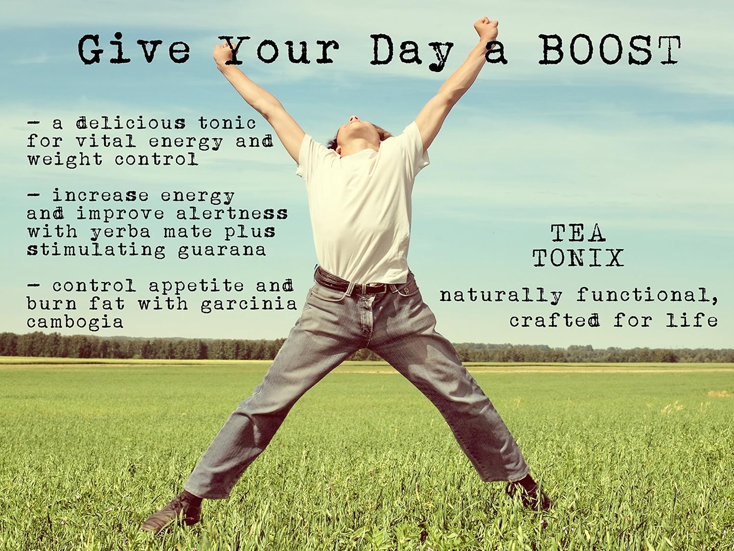 Energizing Yerba Mate Tea with Guarana, Eleuthero, and Garcinia - Highly Caffeinated 60g