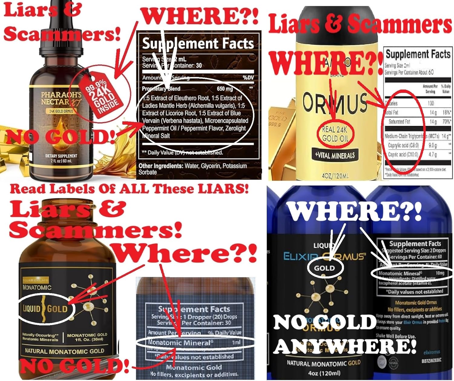 EnerGold® Monoatomic Gold/ORMUS: Pure Gold Supplement with Platinum & Copper, Radiation Protection, DNA Repair, Pineal Gland Regeneration.