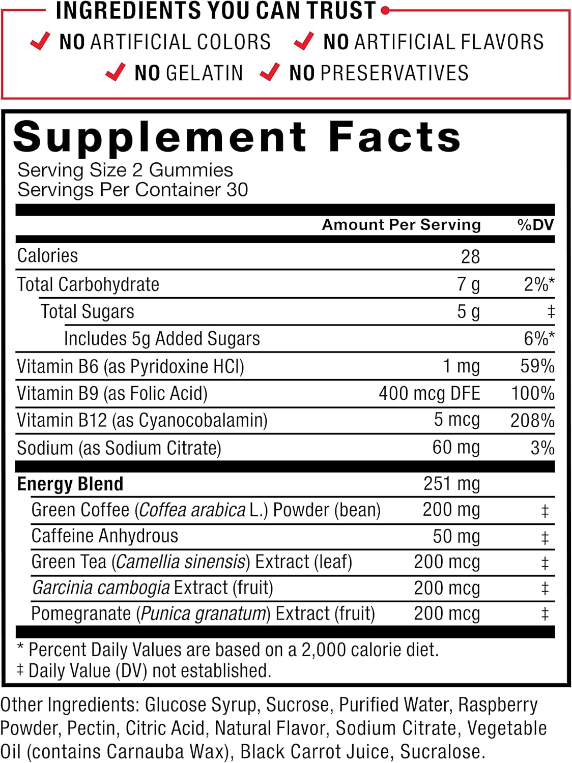 Energy-Boosting LeanFire Thermo Gummies with B12, Caffeine, & Green Coffee Bean - 60 Gummies - BoostGo Australia