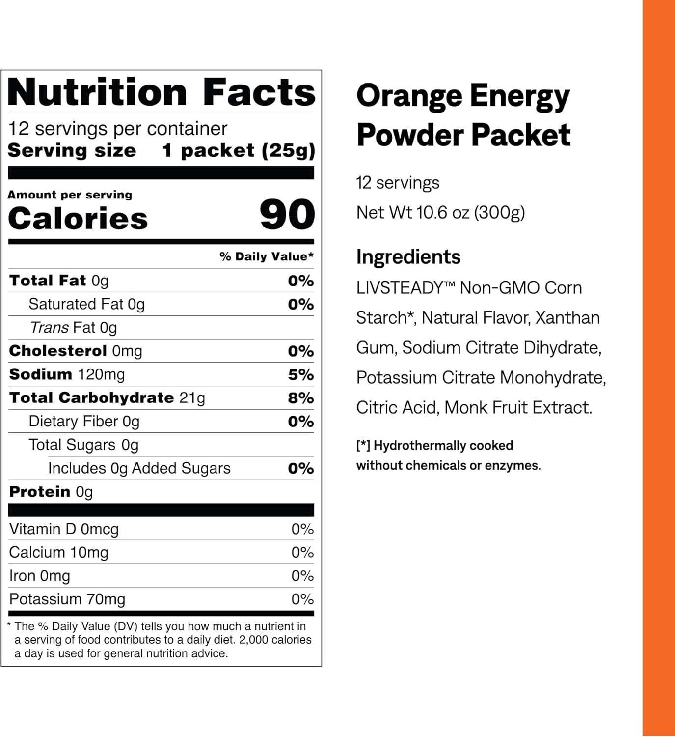 Energy Boosting Training Bundle: Edge Gel Variety Pack, Tropical Orange Powder for Pre & Post Workout | Vegan, Keto-Friendly