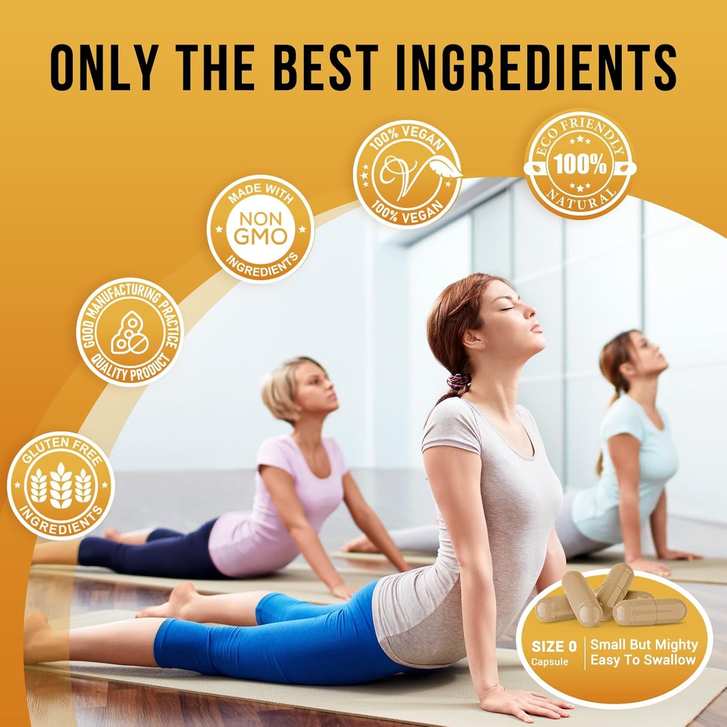 Energy, Heart, and Metabolism Support Vegan Capsules with Ceylon Cinnamon, Turmeric, and Chromium GTF - 120 Capsules for Men and Women