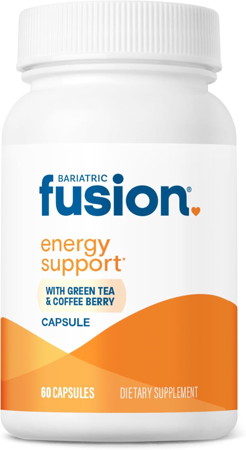 Energy Support Bariatric Fusion B-Complex Vegan Capsules for Women and Men - 60 Count