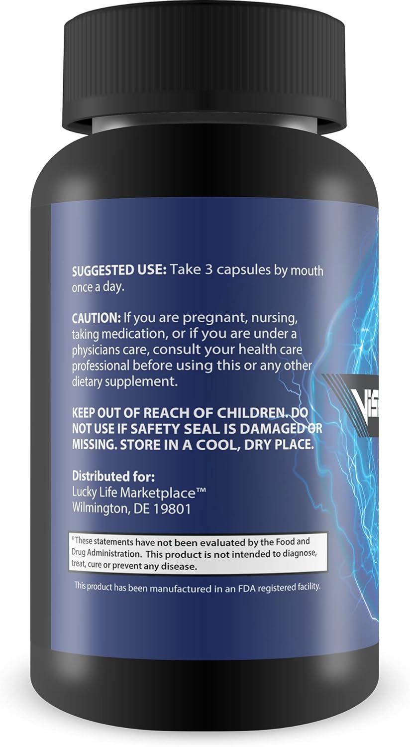 Enhanced Vision Support Supplement for Healthy Eyes - Natural Formula with Vitamins, Minerals, Antioxidants - Improve Day and Night Vision - Promotes Eye Health
