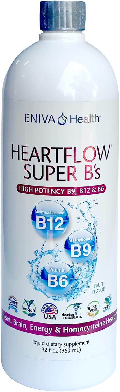Eniva Health Heart Flow Super B's - 32oz Artery Care Formula for Heart and Blood Vessels