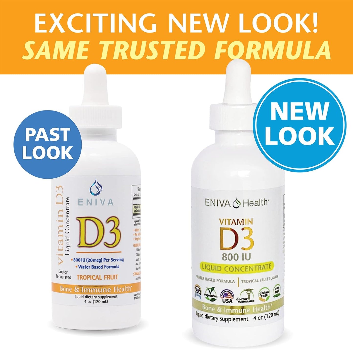 Eniva Health Liquid Vitamin D3 | Doctor Formulated for Quick Absorption (120 mL)