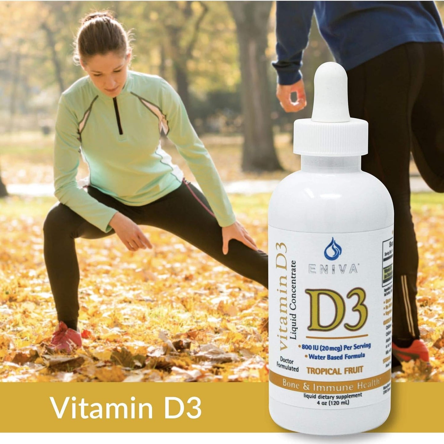 Eniva Health Liquid Vitamin D3 | Doctor Formulated for Quick Absorption (120 mL)