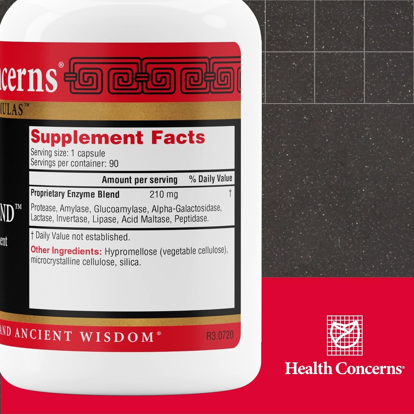 Enteromend Digestion Supplement & Intestinal Cleanse Support - 90 Capsules for Health Concerns