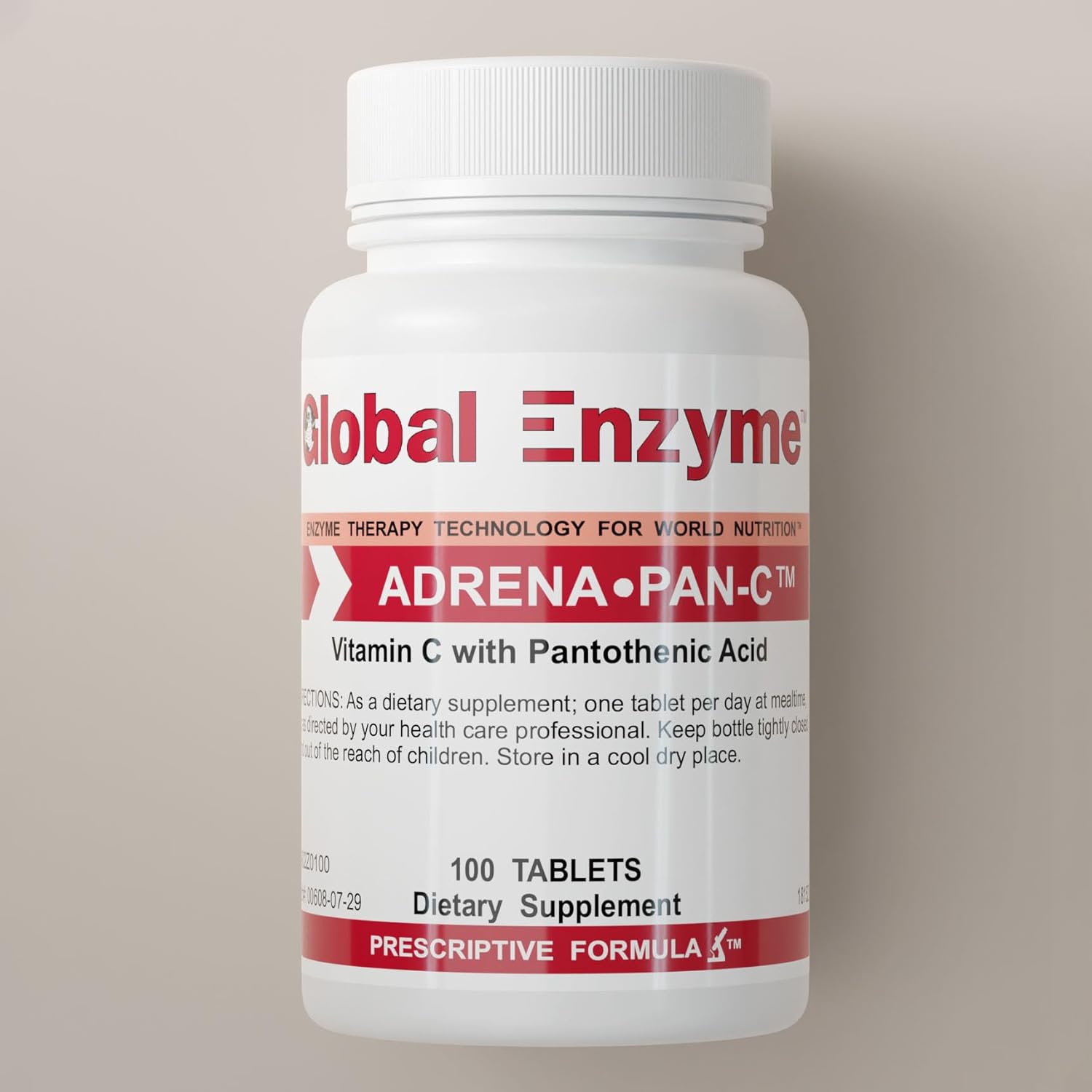 Enzyme Adrena Pan C-Supplement: Global Stress Management Support with Nucleic Acid & Peptides