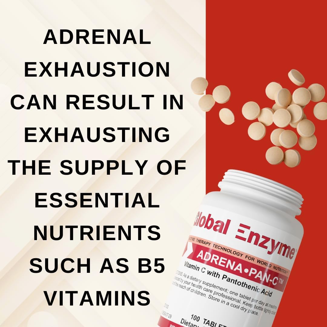 Enzyme Adrena Pan C-Supplement: Global Stress Management Support with Nucleic Acid & Peptides