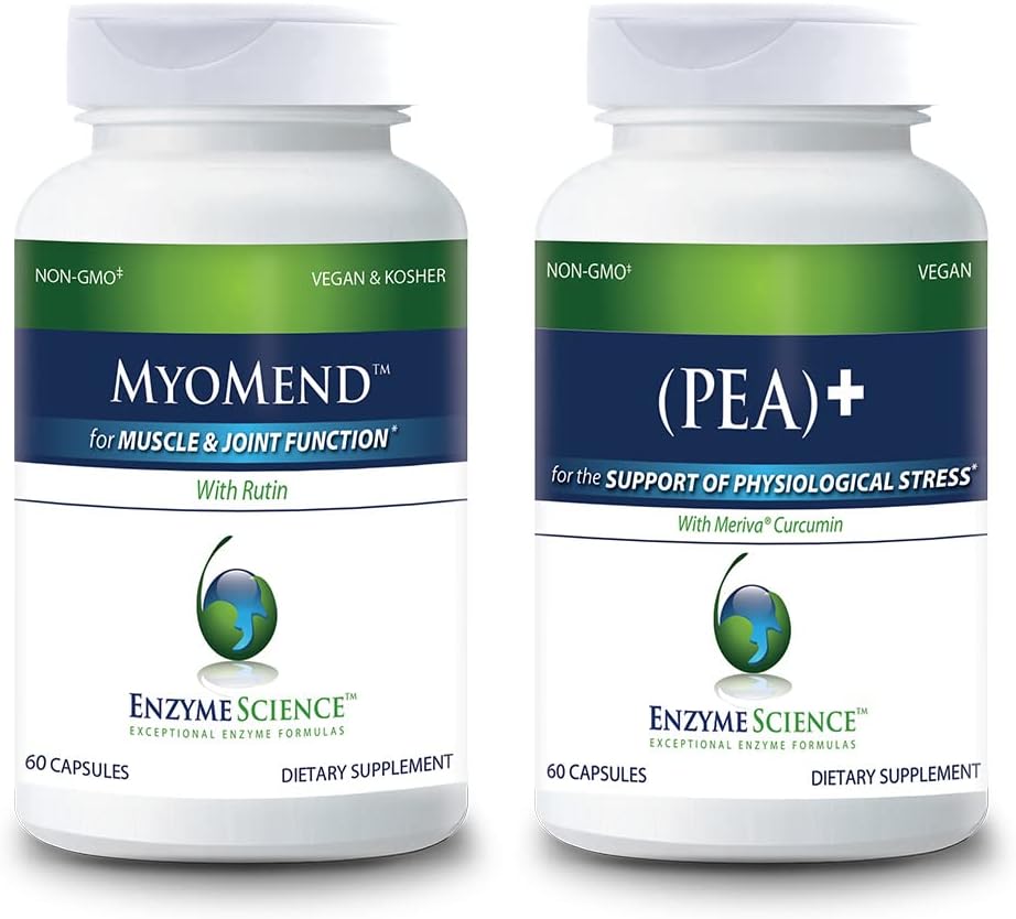 Enzyme Science Myomend and (Pea)+ 60 for Recovery and Mobility Support