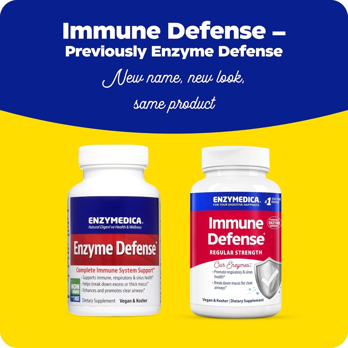 ENZYMEDICA Enzyme Defense Capsules - 120 Count, Digestive Enzyme Supplement
