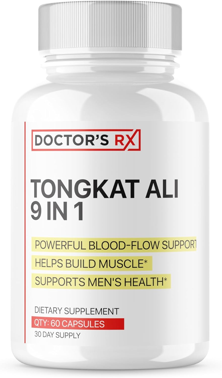 EPN Supplements Doctor's RX: Tongkat Ali & Horny Goat Weed Blend for Enhanced Blood Flow, Mood, and Stamina - 60 Capsules - BoostGo Australia