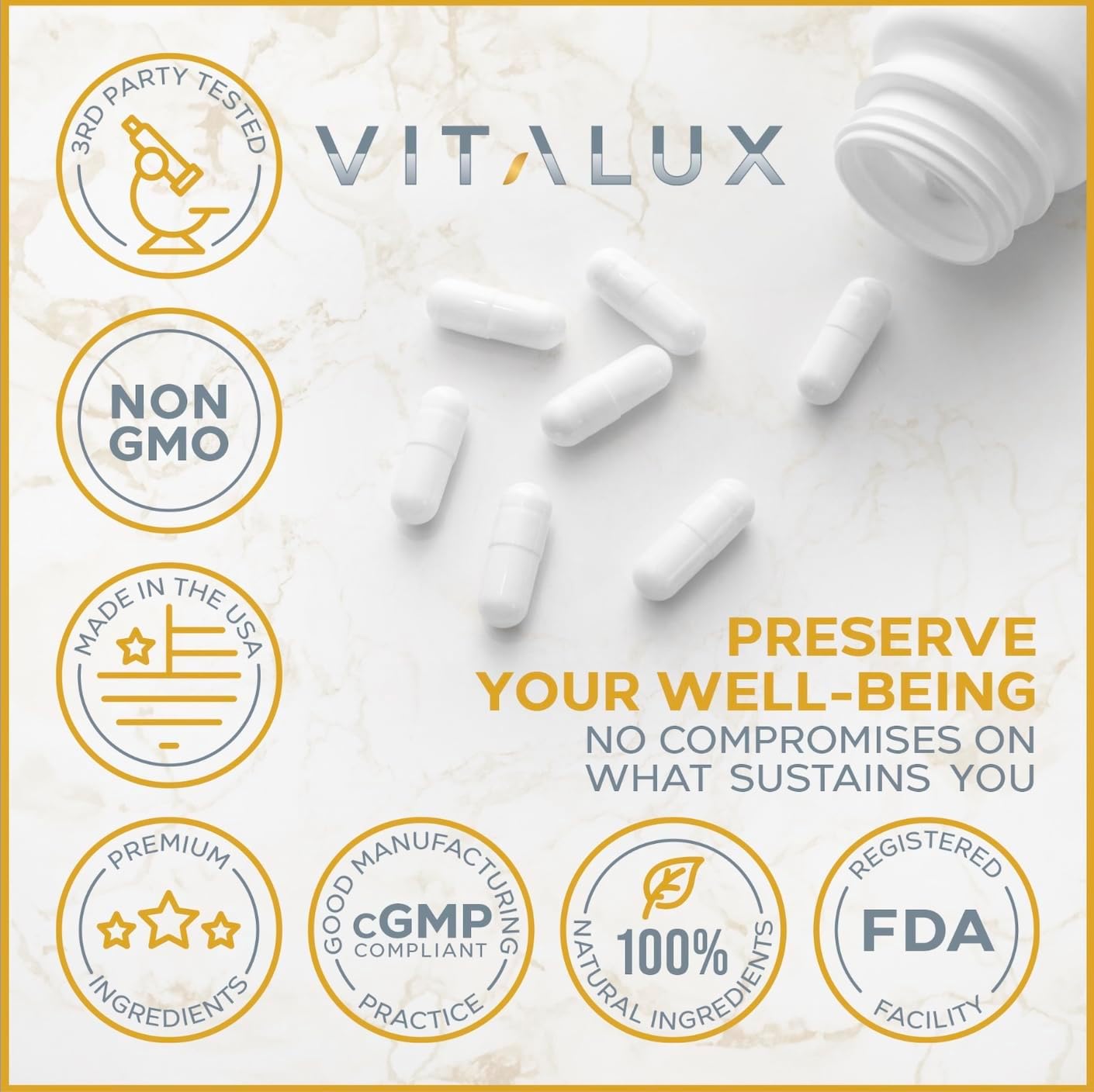 EPN Supplements VITALUX || ADDY ULTRA: Best Adderall Alternative for Improved Focus, Memory, and Energy | 38+ Powerful Ingredients | Science-Backed and USA-Made - 60 Capsules