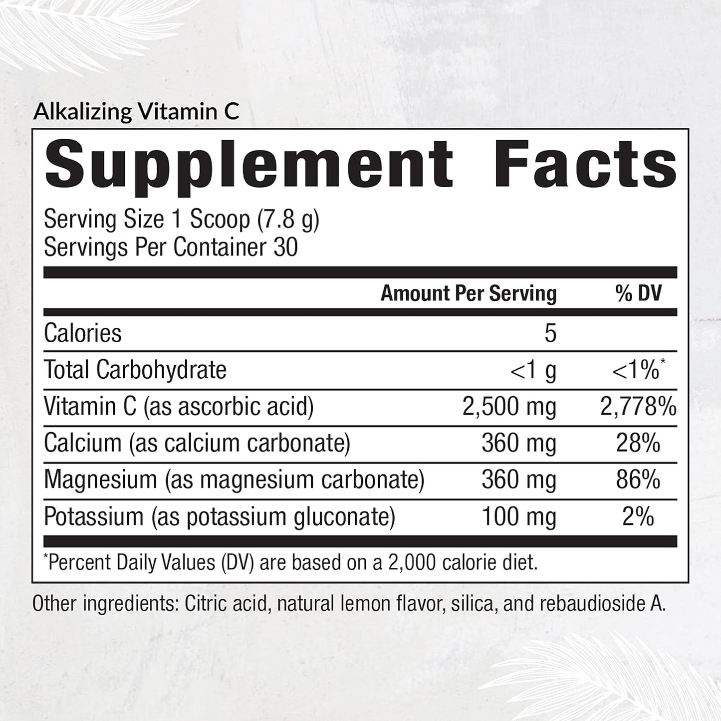 Equilife Alkalizing Vitamin C Powder Supplement for Immune Support, Energy Boost, and Skin Health (8.3 oz)