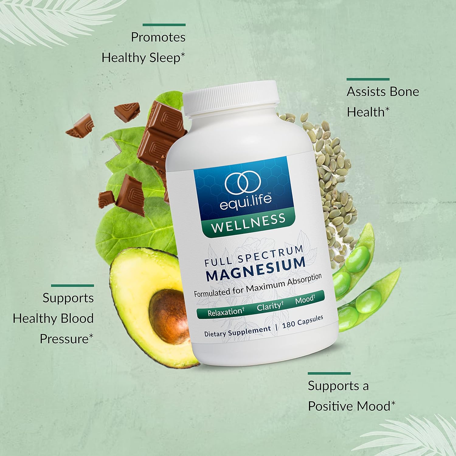 Equilife Daily Nutrition Bundle: Activated B Complex, Full Spectrum Magnesium, Multi-Vitamin - 60 ct, 180 ct, 30 Servings