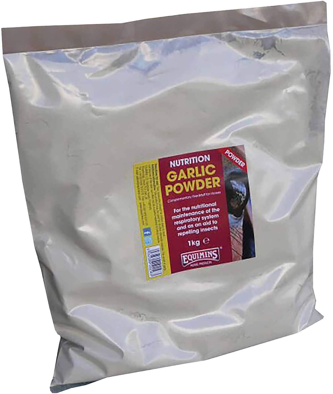 Equimins 3kg Garlic Powder Refill Bag for Horse Nutrition and Supplements
