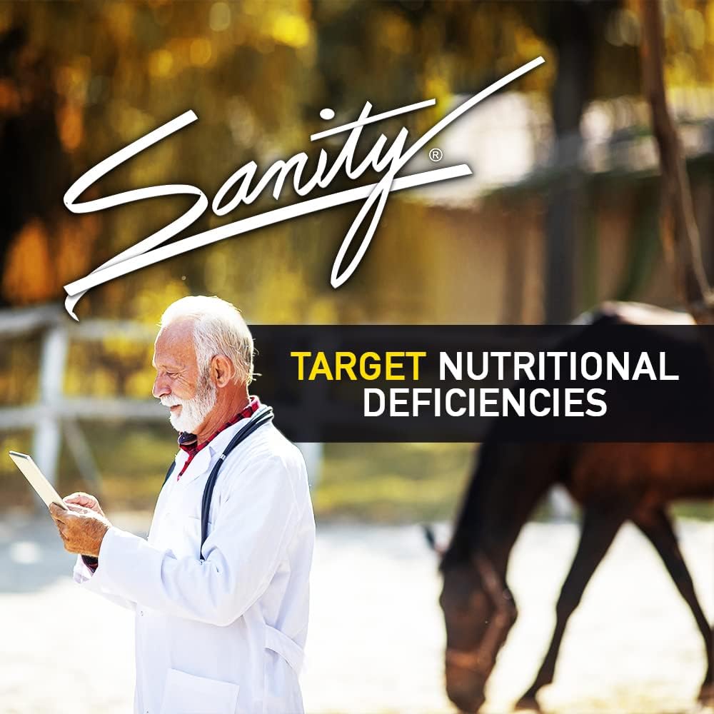 Equine Calming Focus Supplement with Magnesium, Calcium, Zinc, B Vitamins, Amino Acids & Probiotics