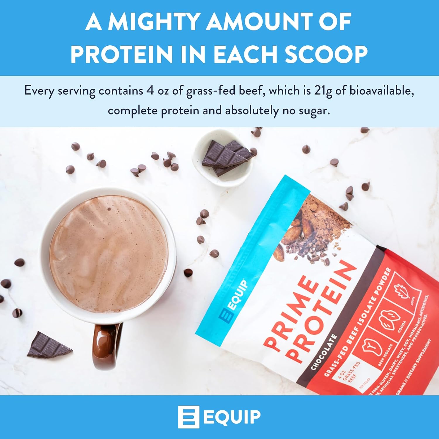 Equip Foods Prime Protein Powder Bundle - Chocolate & Iced Coffee Flavor