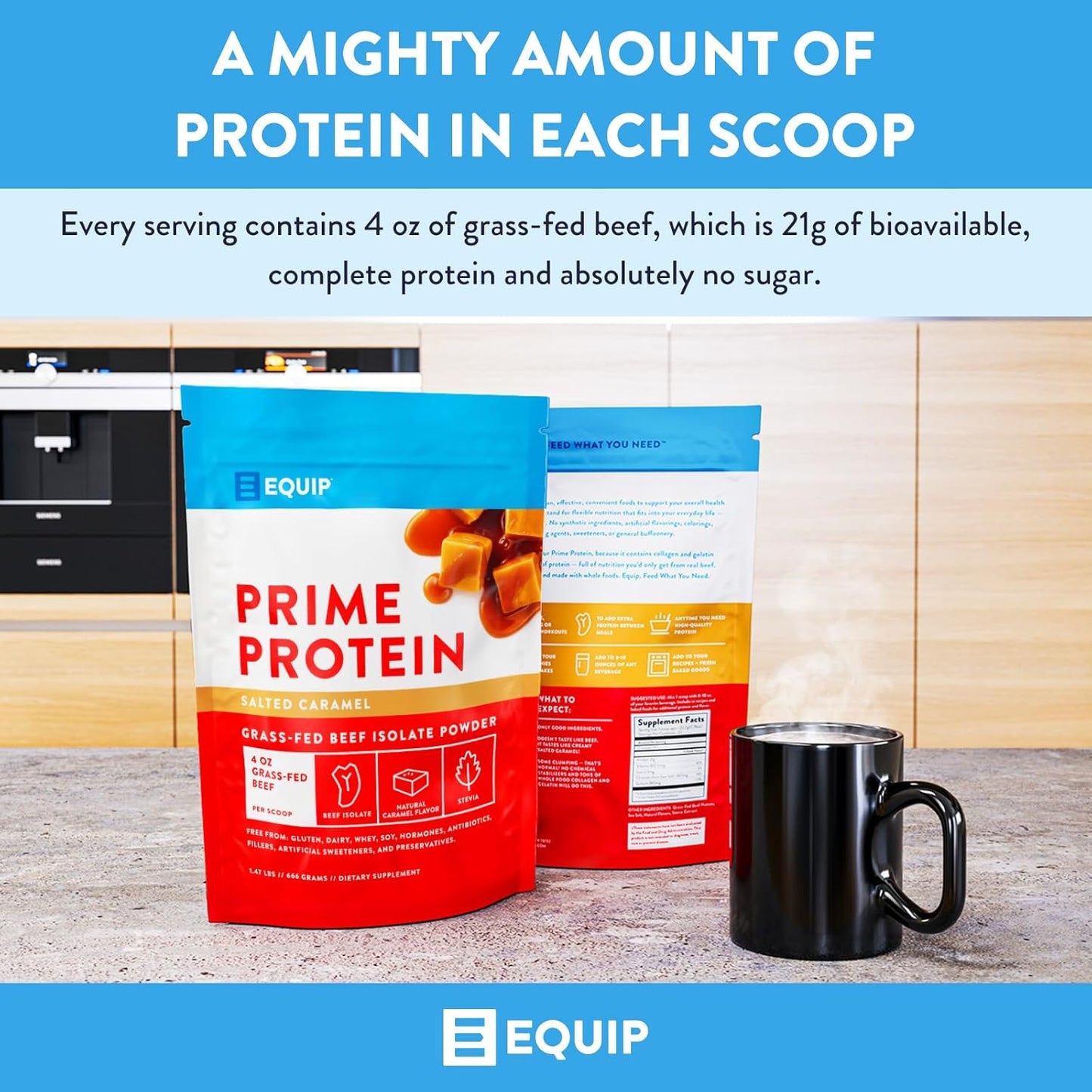 Equip Foods Prime Protein Powder Bundle - Chocolate & Salted Caramel Flavors