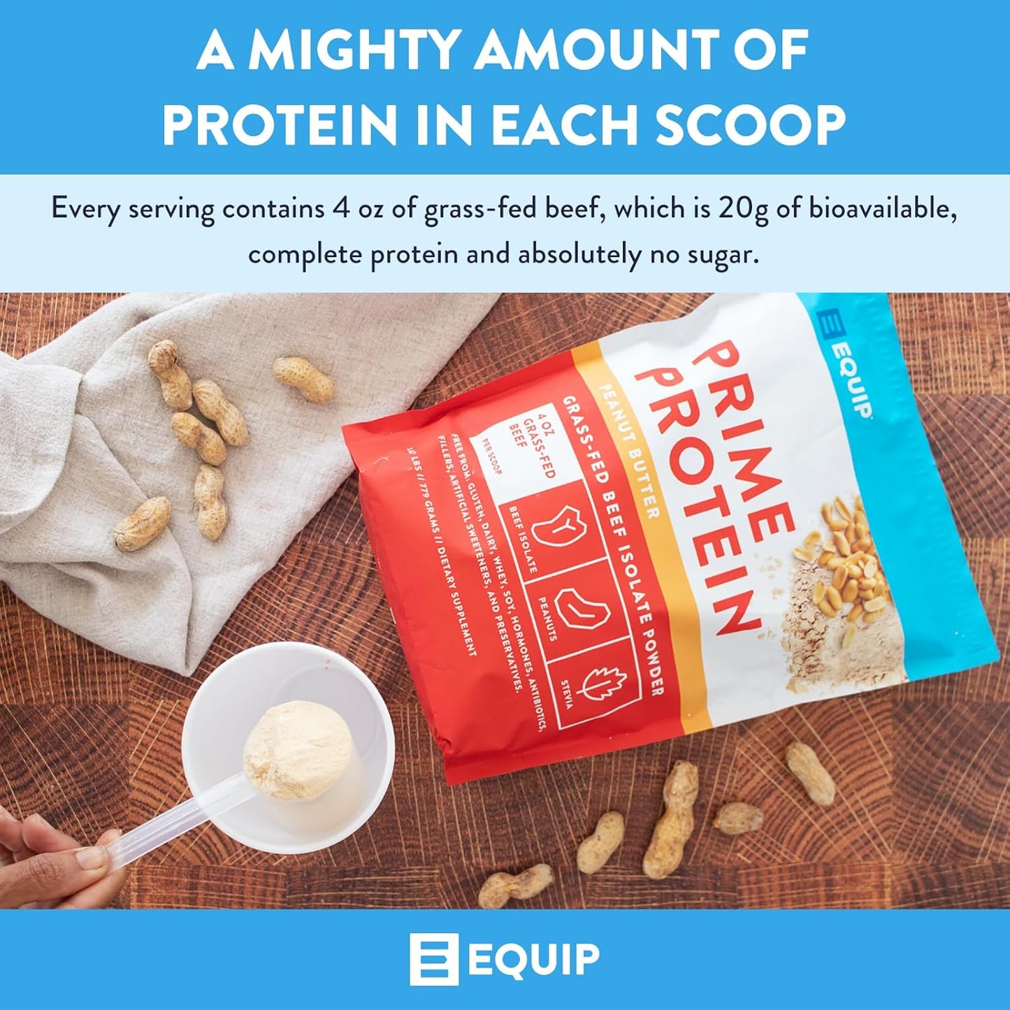 Equip Foods Prime Protein Powder Combo Pack - Peanut Butter & Chocolate Flavors