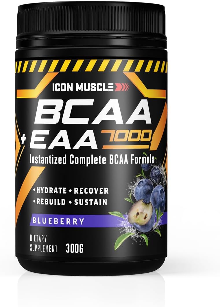 Essential Amino Acids Supplement Powder for Muscle Recovery and Strength | BCAA + EAA | Hydration | Post Workout | Men and Women | 30 Servings